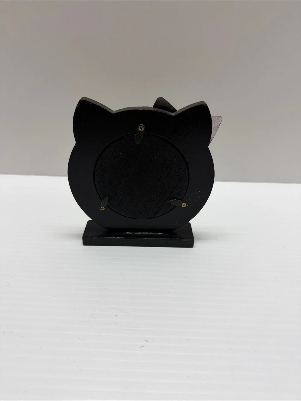 Glittered Black Cat Photo Frame 3 x 3